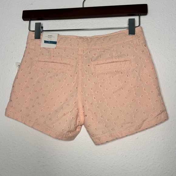 Old Navy girls pink eyelet flat front chino mini shorts size 10 NWT - Picture 6 of 10